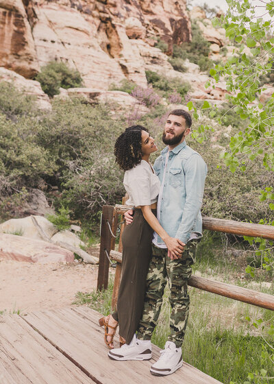 UFC Champion Caleb Plant Engagement Photos by Taylor Made Photography at Red Rock Canyon State Park