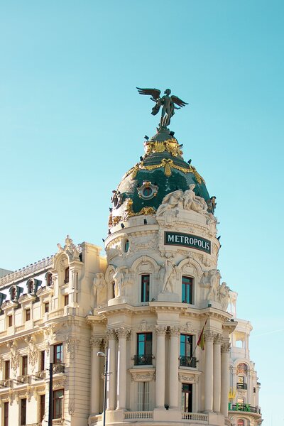 Metropolis Building in Madrid, Spain