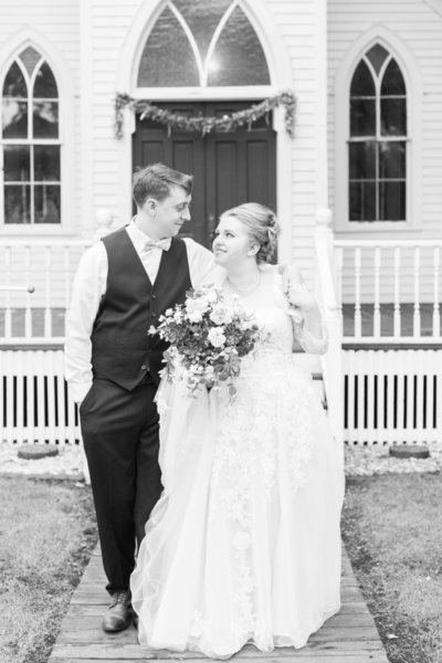 Family in solid and blue plaid in creamy yellow field