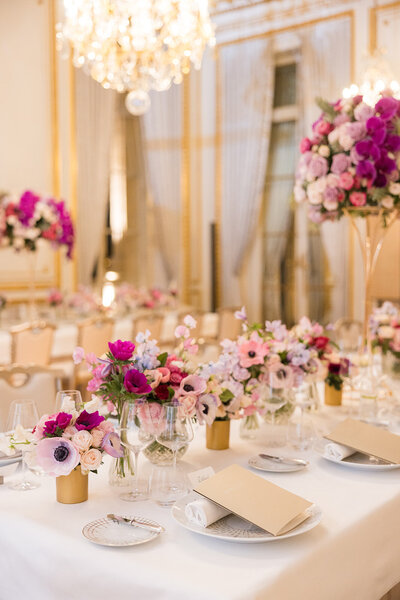 tablescape wedding Le crillon Rosewood