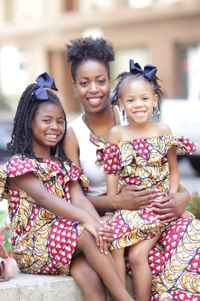 African American Family in African Attire