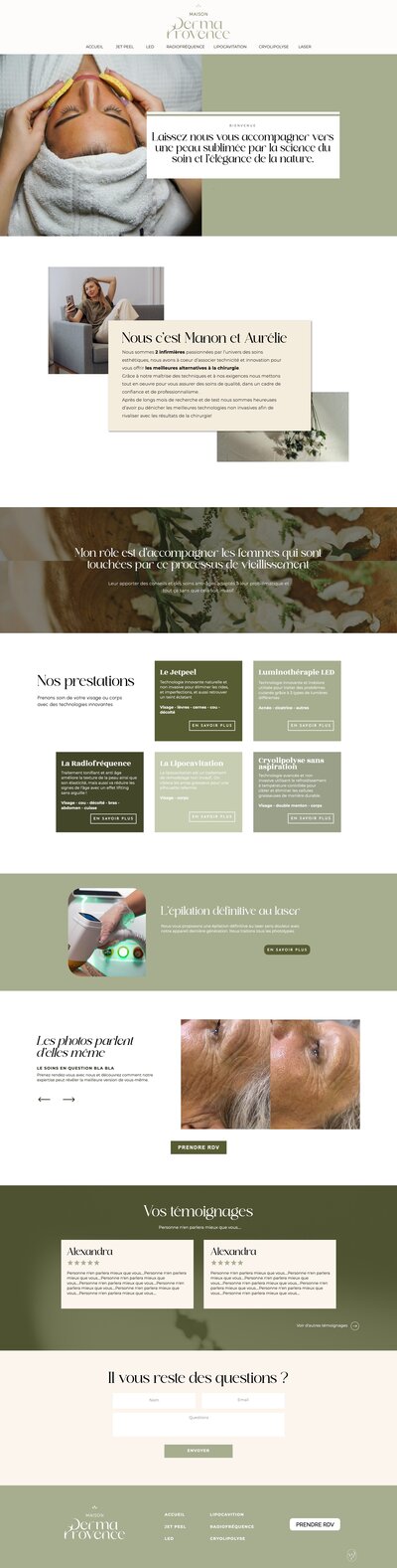 illustration d'un site internet réalisé par AOS Design