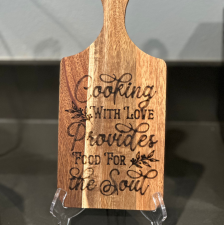 small engraved charcuterie board