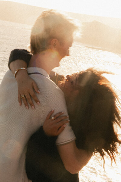 couple embracing