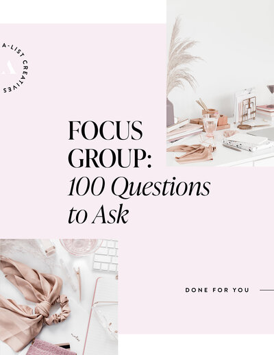 Focus Group - 100 Questions to Ask - COVER