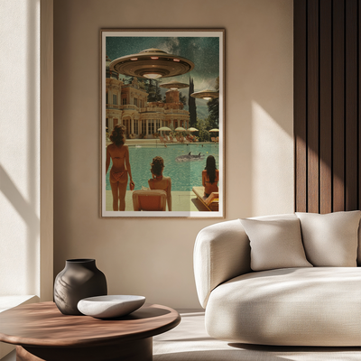 Affiche collage surréaliste
