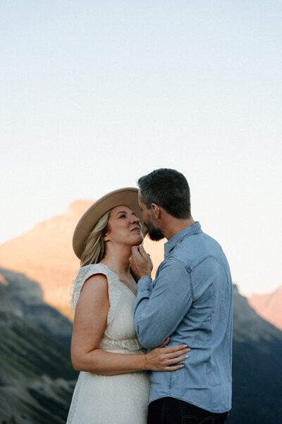 A newly engaged couple at Sunset Cliffs in San Diego