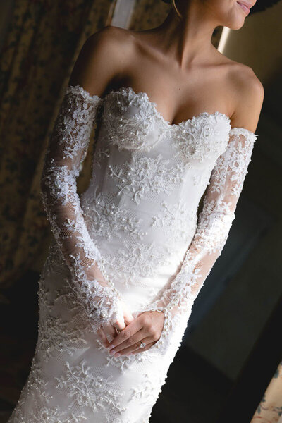 Solo portrait of bride by orlando photographer