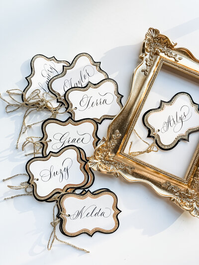calligraphy place cards