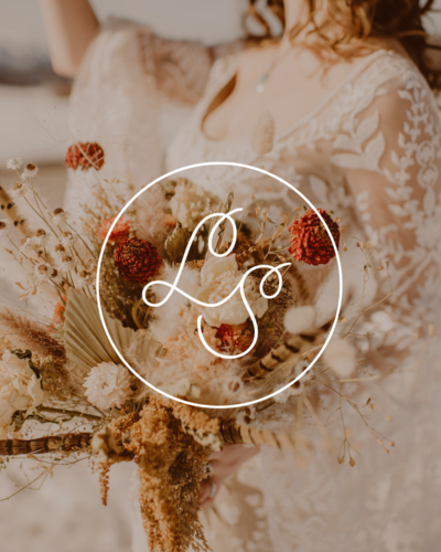 Retro, romantic, western branding for a western Wyoming floral studio.