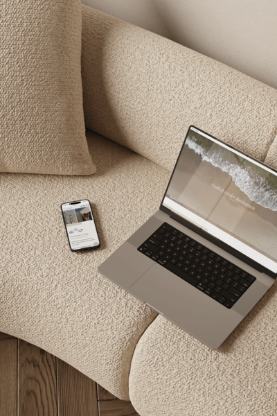 Webdesign von dem Hotel "The breeze"