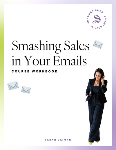 page from Smashing Sales course workbook