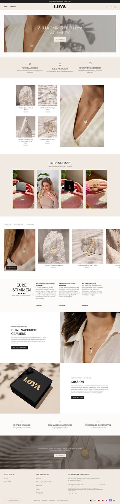 Mockup einer Website für Yogalehrerin Irene, minimalistisch gestaltet