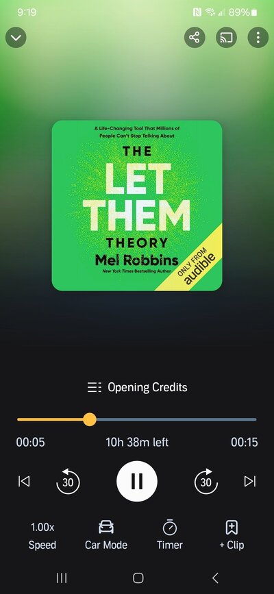 Suggested reading: The Let Them Theory by Mel Robbins