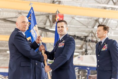 Air Force change of command ceremony