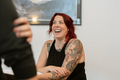 Ellen from The Guiding Raven Wellness, creating space for real talk, emotional release, and powerful holistic coaching in Banff, Alberta