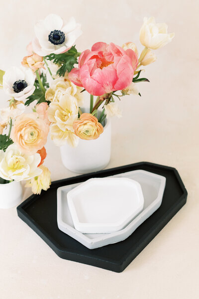 Modern Concrete Tray for Styling or Home Decor