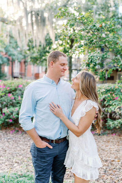 Spring engagement in Savannah ga