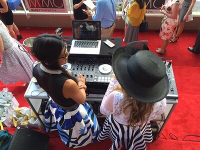 Deighton-Cup-Vancouver-DJ-Pri-Karla-Sax-Red-Carpet-Horse-Track-Race