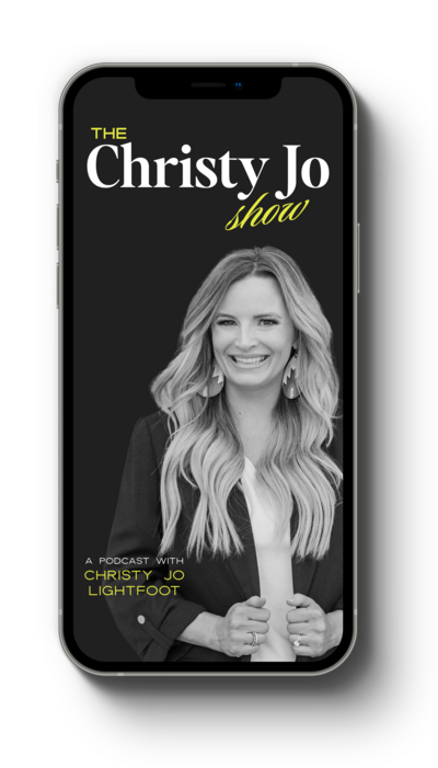 Podcast cover image for The Christy Jo Show, a podcast for female entreprenuers.