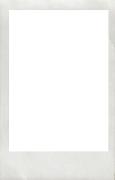 White polaroid frame