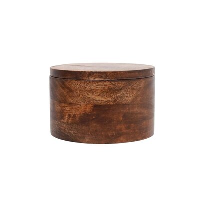 Ronde houten opbergdoos Jones 
