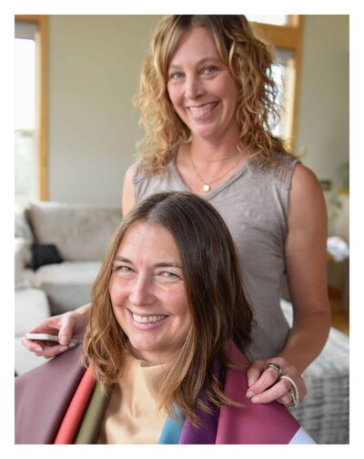 A soft autumn client with her best colors