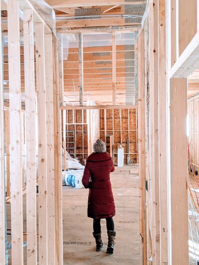 Melinda Kopet involved in the construction process of a new food production facility, bringing operational strategy and growth planning expertise through Kopet & Co.