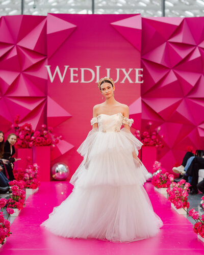 Andrew Kwon Gowns at WedLuxe Show 2023 Runway pics by @Purpletreephotography 25