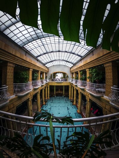 Thermal baths in Budapest Hungary