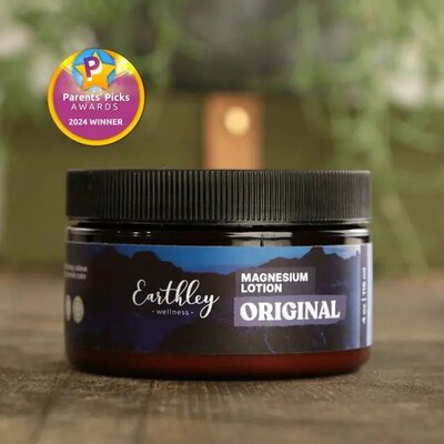Did you know that magnesium performs over 300 essential functions in your body – including promoting healthy sleep, natural detox, healthy blood sugar levels, and gut health? Many forms of magnesium supplements either cause cramping/stomach upset (oral options) or are itchy (sprays). But not ours!

We’ve blended pure magnesium chloride with nourishing oils and butter that moisturize your skin while the magnesium absorbs quickly. The result is healthy skin and a healthy body!

ABSOLUTELY NO artificial colors, fillers, preservatives, phthalates, acetaminophen, ibuprofen, or other junk! Free of corn, soy, gluten, eggs, dairy, and fish.

*Tested for heavy metals by third-party labs to ensure compliance with strict safety standards.*