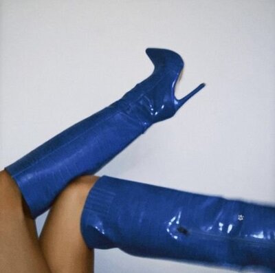 blue boots