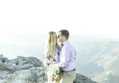 Couple eloping in Boulder Colorado
