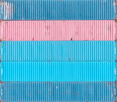 landscape of steps from above