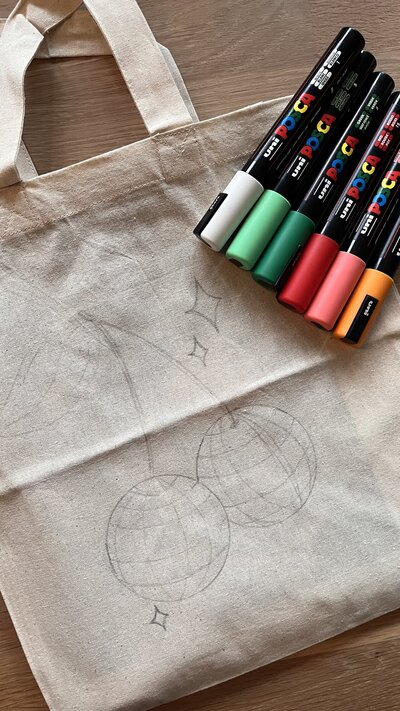 Canvas tas versieren (2)