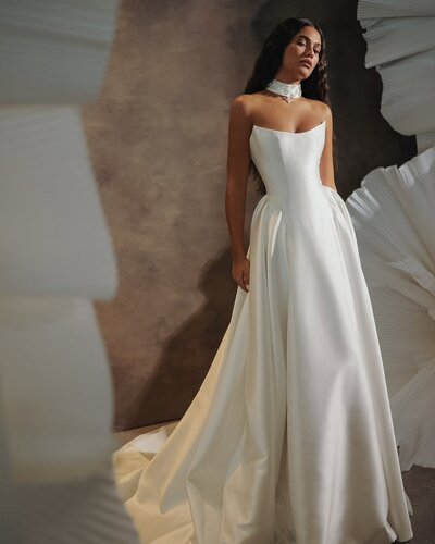 THE MARGOT STUDIOS BRIDAL 'LINA' GOWN STOCKED AT SUNDAY'S BRIDE.