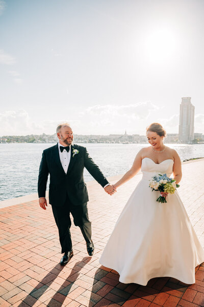 downtown baltimore wedding portraits