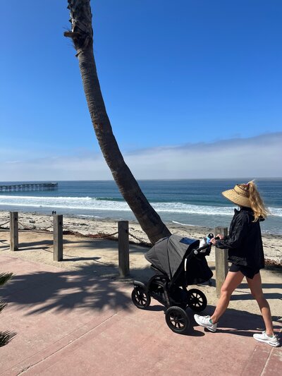 Mary Pernicano Pacific Beach Walks with Toddler and Baby
