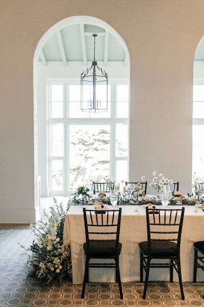 A special floral tablescape in a chic venue.