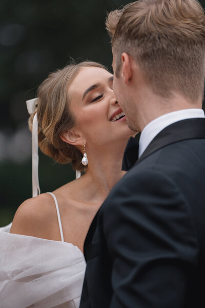 Gabbinbar Homestead Bride and Groom Kissing Photo