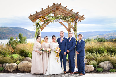 Bridal Party at Bristol Harbour Wedding in New York state