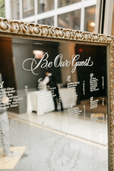 Mirror Seating Chart