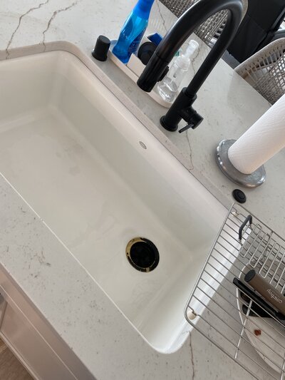After image of a spotless cleaned sink
