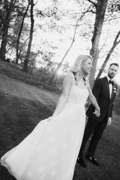 sunset fall wedding at city winery in hv