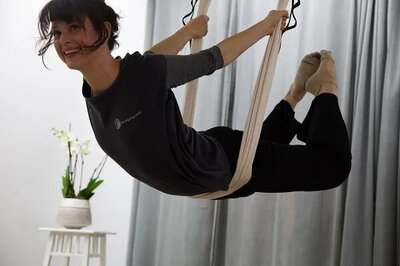 Aerial-Yoga-schwingen
