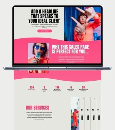 Landing Page Template for Showit