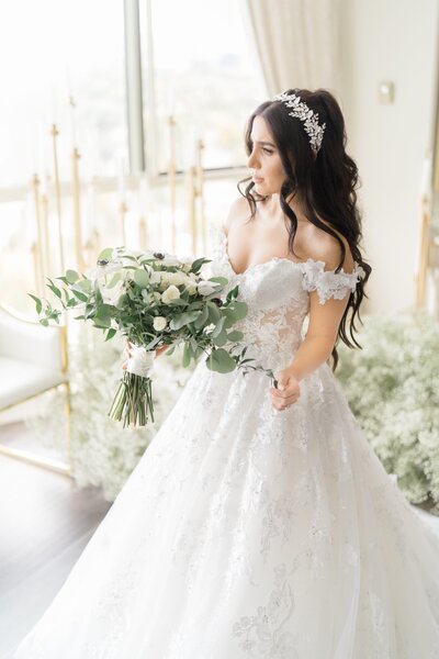Editorial bridal photo