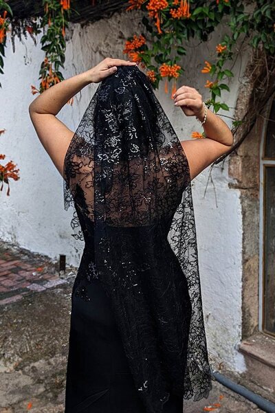 Short Wedding Veil - Edith Elan