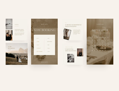 Instagram templates voor bruiloftfotografen