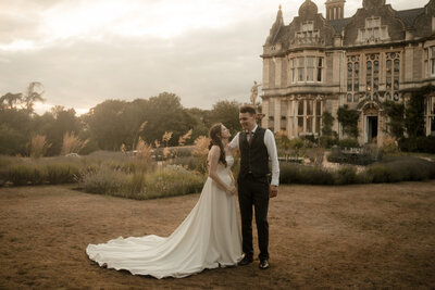 Couple married at Clevedon Hall in Somerset
